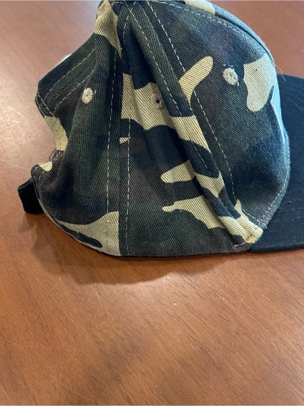 Jack & Winn Kids' Camo Baseball Hat in Black & Green